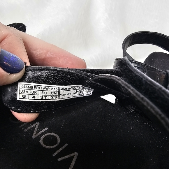 Vionic Womens Rest Amber Backstrap Adjustable Sandal Black Croc Size 6 - Picture 7 of 9